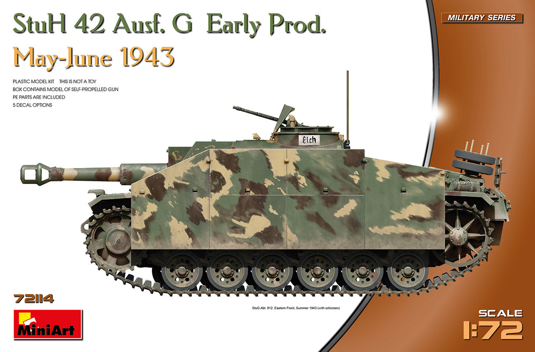 MiniArt 72114 1/72 StuH 42 Ausf.G Early Production May-June 1943 Model Kit