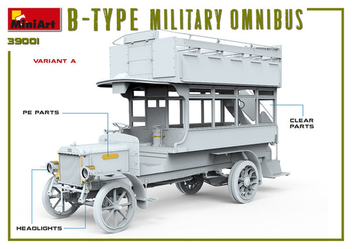 MiniArt 39001 1/35 WWI B-Type Military Omnibus