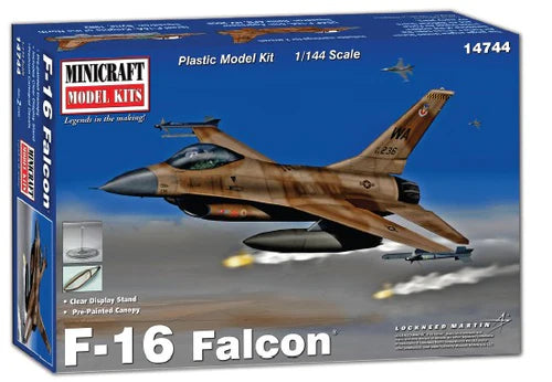 Minicraft Model Kits 14744 1/144 F-16 Fighting Falcon Model Aircraft Kit