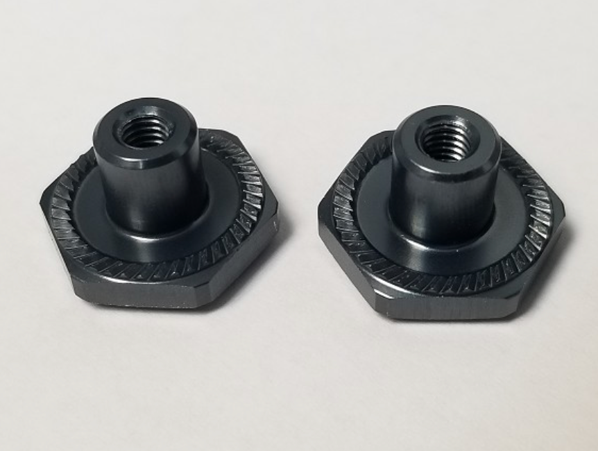 MIP 10116 17mm Hex Adapter Nuts w/ M4x.7