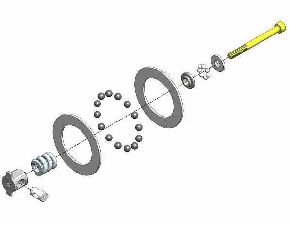 MIP 17065 Carbide Super Diff Rebuild Kit for TLR 22 Series
