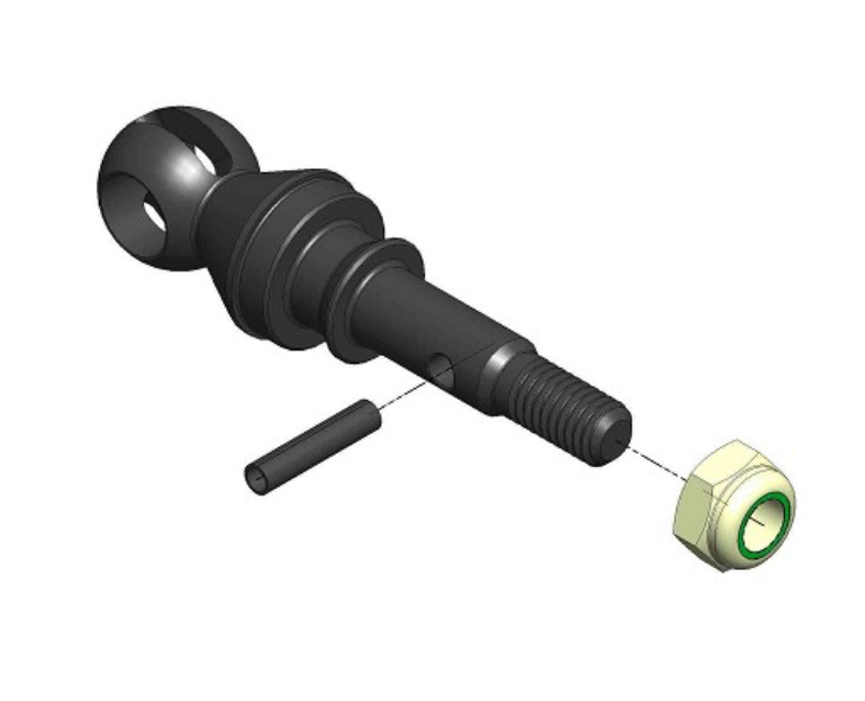 MIP 18131 X-Duty CVD Axle 17mm Offset with 12mm x 6mm Bearing