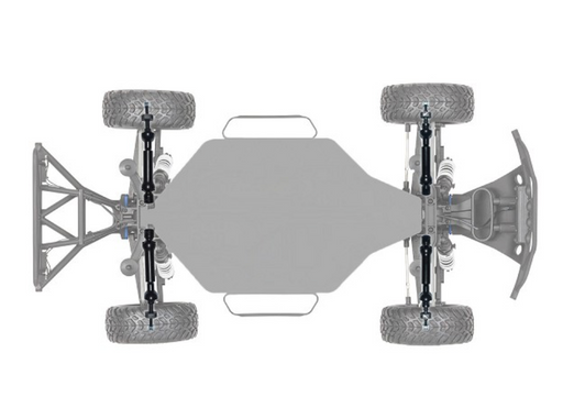 MIP 18145 Front and Rear X-Duty Bundle Kit For Traxxas Stampede/Slash/Hoss 4x4 VXL/Rustler/Rally 4WD
