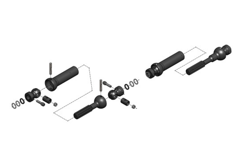 MIP 23150 Center Drive X-Duty Kit for Axial SCX10 Pro