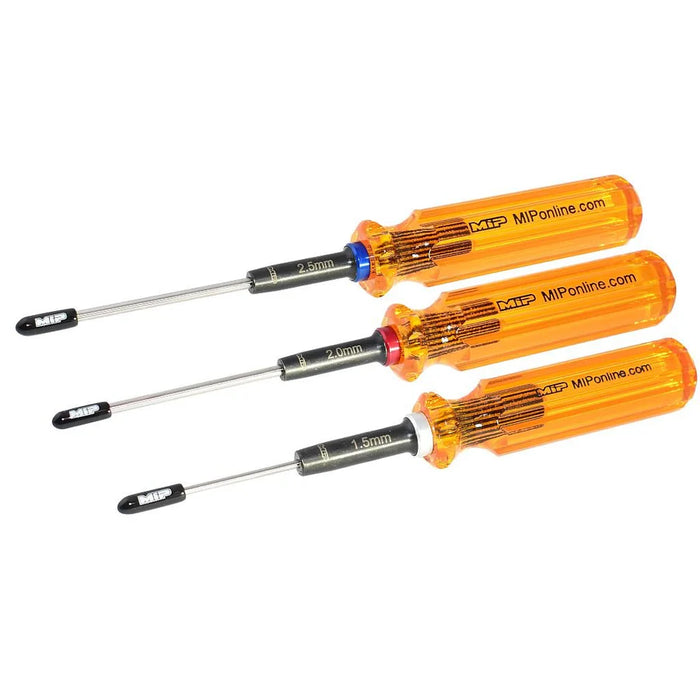 MIP 9602 Hex Driver Wrench Set, Gen 2, Metric (3), 1.5mm, 2.0mm, 2.5mm