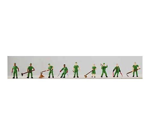 Model Power 1373 N Scale Country Road Workers Figures 9 Pack