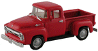 Model Power 19231 HO Scale 1956 Ford F-100 Pickup Truck - Red