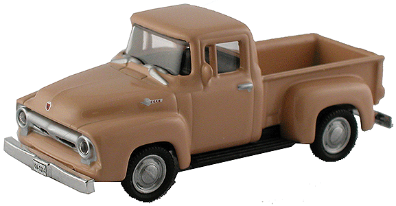 Model Power 19232 HO Scale 1956 Ford F-100 Pickup Truck - Light Tan