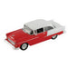 Model Power 19237 HO Scale 1955 Chevy Bel-Air - Red and White