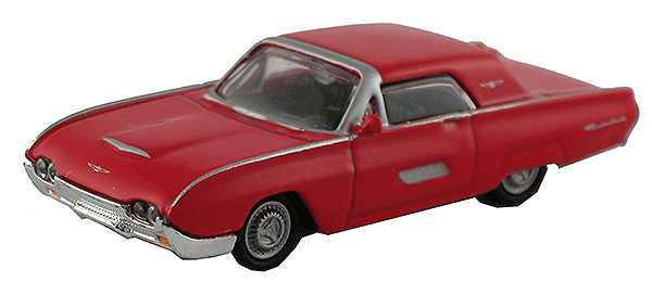 Model Power 19248 HO Scale 1963 Ford Thunderbird - Red