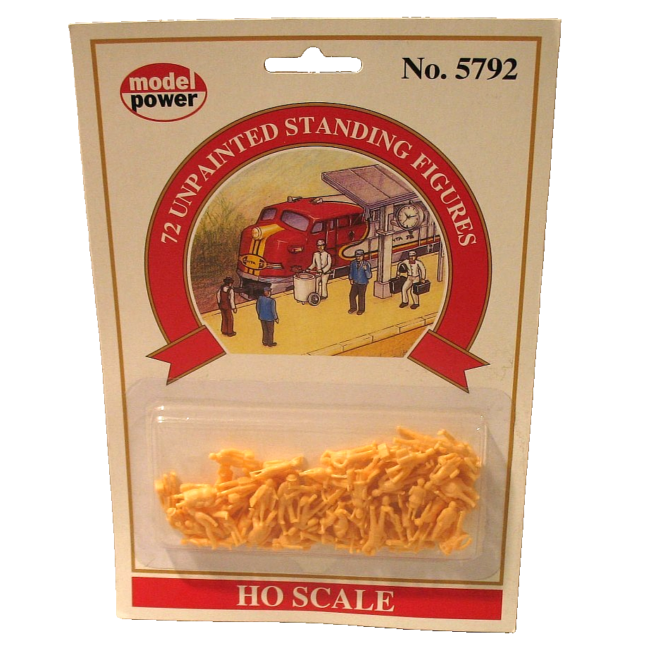 Model Power 5792 HO Scale 72 Unpainted Standing Figures - NOS — White ...