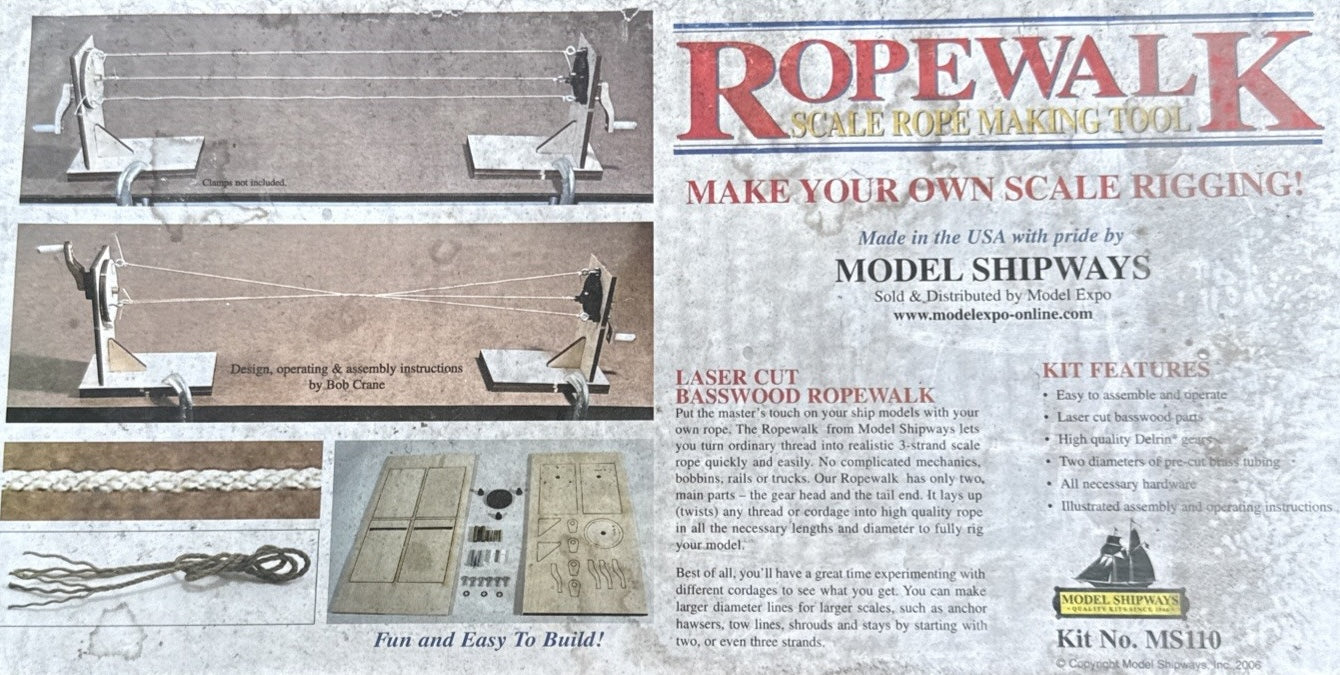 Model Shipways MS110 Rope Making Tool