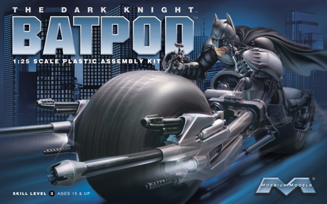Moebius Models 920 1/25 Batman The Dark Knight BatPod Skill Level 3 Model Kit