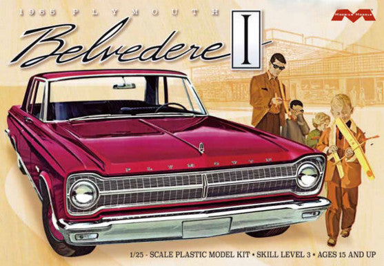 Moebius Models 1218 1/25 1965 Plymouth Belvedere Plastic Car Model Kit