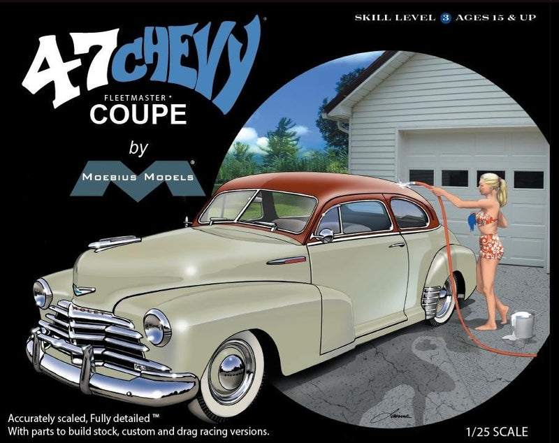 Moebius Models 2302 1/25 1947 Chevrolet Fleetmaster Coupe Skill Level 3 Model Kit