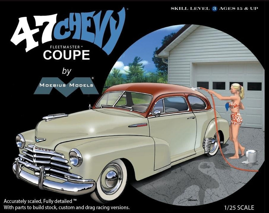 Moebius Models 2302 1/25 1947 Chevrolet Fleetmaster Coupe Skill Level 3 Model Kit
