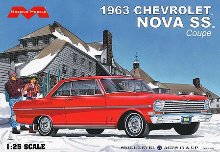 Moebius Models 2319 1/25 1963 Chevrolet Nova SS Coupe Skill Level 3 Model Kit