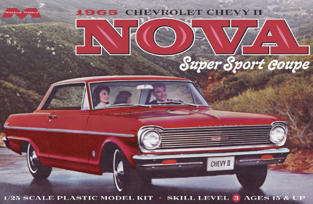 Moebius Models 2322 1/25 1965 Chevy Nova Super Sport Skill Level 3 Model Kit