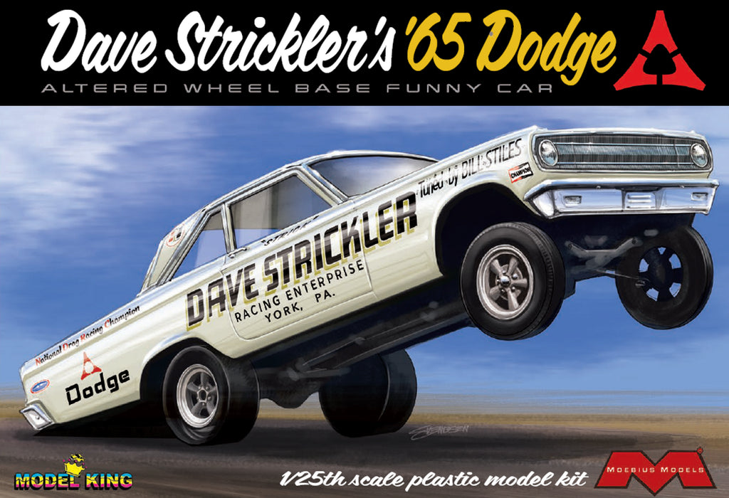 Moebius Models 2451 1/25 Dave Strickler's 1965 Dodge Funny Car Skill Level 3 Model Kit