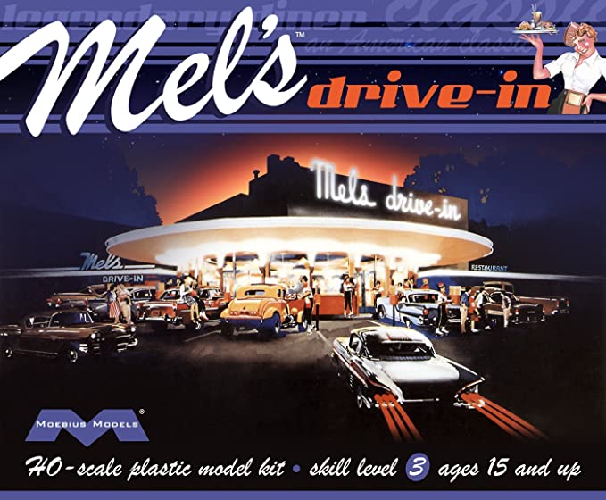 Moebius Models 935 1/87 HO Scale Mel's Drive In Kit
