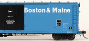 Moloco Trains 33053 HO Scale 50' RBL Boxcar Boston & Maine B&M "Repaint AX 3-79"