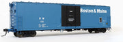Moloco Trains 33053 HO Scale 50' RBL Boxcar Boston & Maine B&M "Repaint AX 3-79"