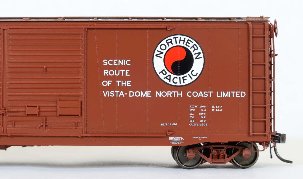 Moloco Trains 70001 HO Scale 50' XM Double Door Boxcar Northern Pacific NP