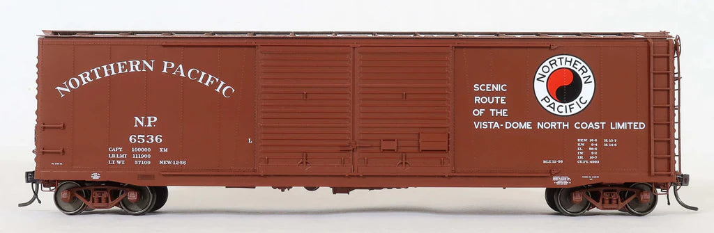 Moloco Trains 70001 HO Scale 50' XM Double Door Boxcar Northern Pacific NP