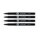 Molotow 200486 Blackliner Pen Set #1 including .05mm, .1mm, .2mm, .4mm