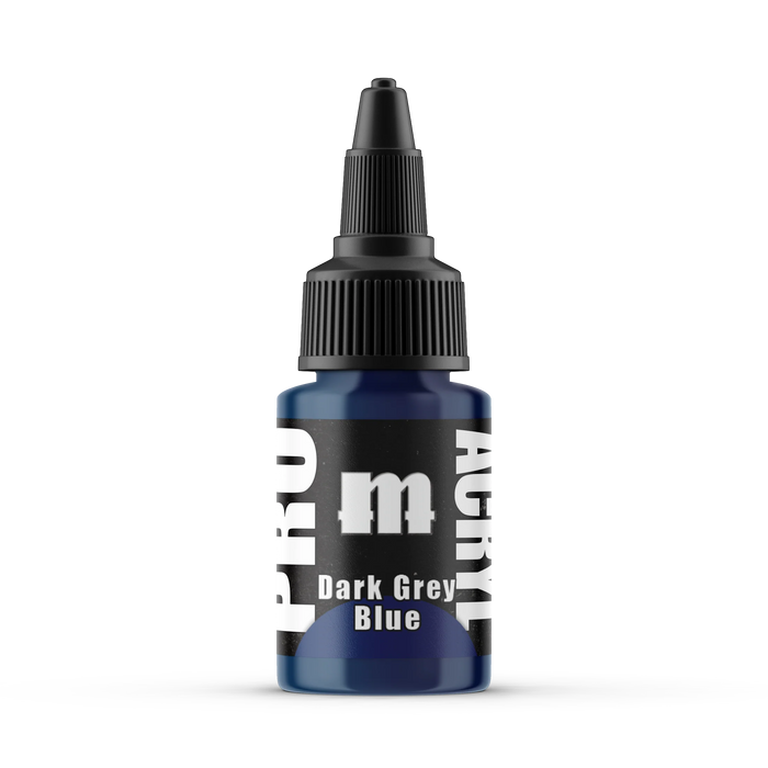 Monument Hobbies 14 Pro Acryl: Dark Grey Blue Acrylic Paint 22ml Bottle