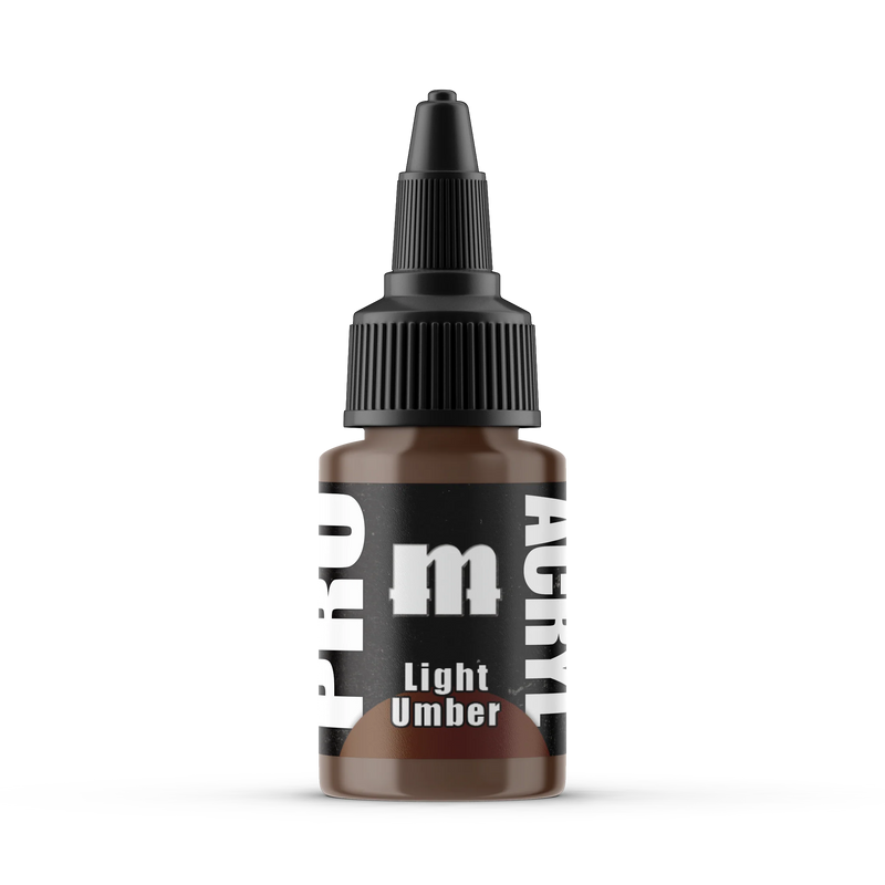 Monument Hobbies 18 Pro Acryl: Light Umber Acrylic Paint 22ml Bottle