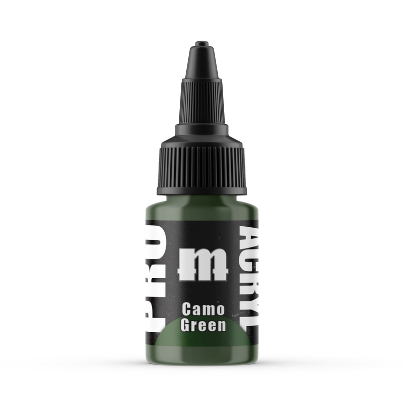 Monument Hobbies 20 Pro Acryl: Camo Green Acrylic Paint 22ml Bottle