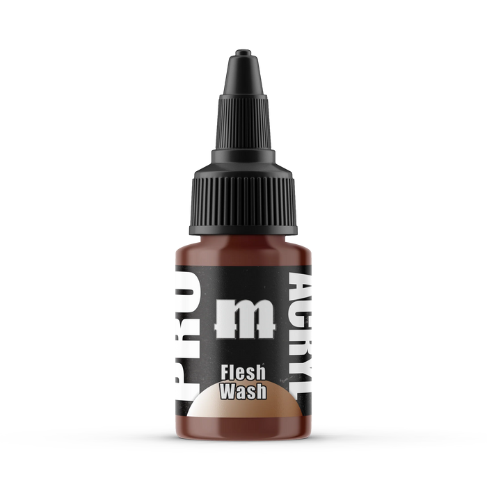 Monument Hobbies 202 Pro Acryl: Flesh Wash Acrylic Paint 22ml Bottle