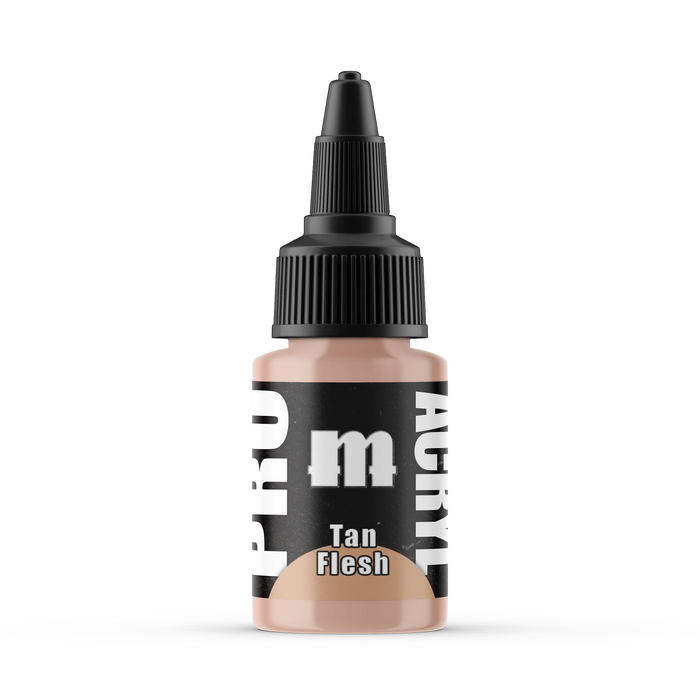Monument Hobbies 24 Pro Acryl: Tan Flesh Acrylic Paint 22ml Bottle