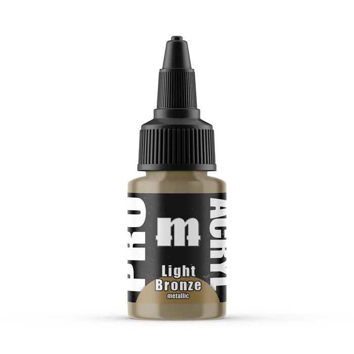 Monument Hobbies 26 Pro Acryl: Light Bronze Acrylic Paint 22ml Bottle