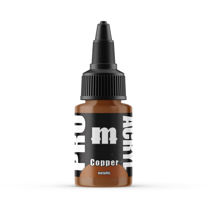 Monument Hobbies 27 Pro Acryl: Copper Acrylic Paint 22ml Bottle