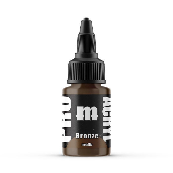 Monument Hobbies 32 Pro Acryl: Bronze Acrylic Paint 22ml Bottle