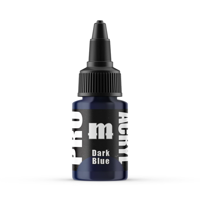 Monument Hobbies 34 Pro Acryl: Dark Blue Acrylic Paint 22ml Bottle