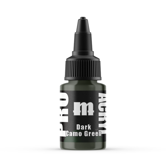 Monument Hobbies 36 Pro Acryl: Dark Camo Green Acrylic Paint 22ml Bottle
