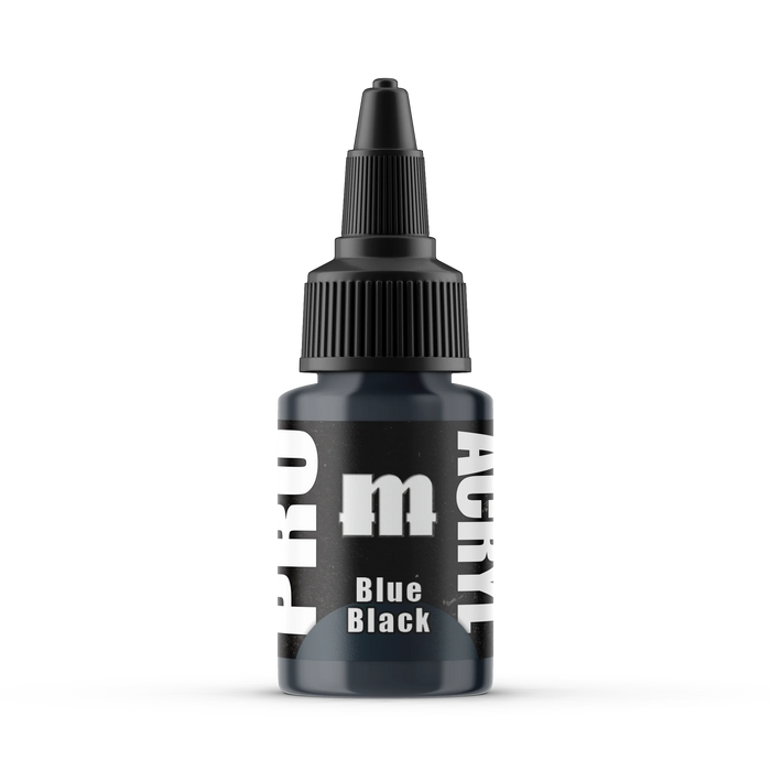 Monument Hobbies 56 Pro Acryl: Blue Black Acrylic Paint 22ml Bottle