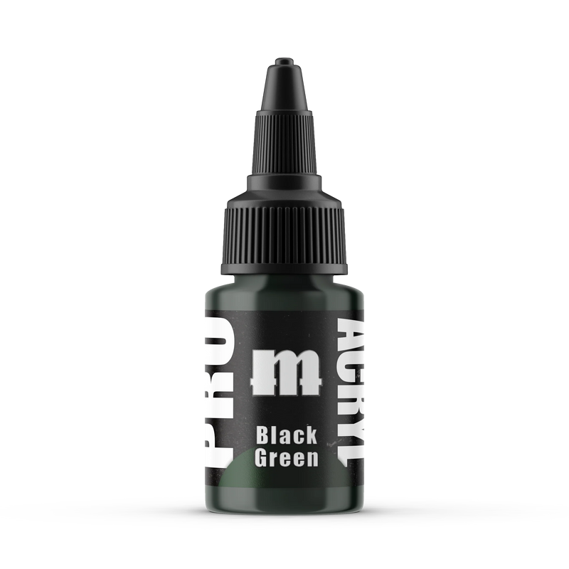 Monument Hobbies 57 Pro Acryl: Black Green Acrylic Paint 22ml Bottle