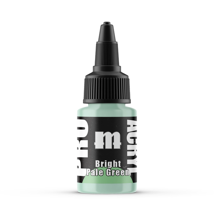 Monument Hobbies 58 Pro Acryl: Bright Pale Green Acrylic Paint 22ml Bottle