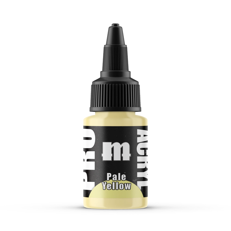 Monument Hobbies 60 Pro Acryl: Pale Yellow Acrylic Paint 22ml Bottle