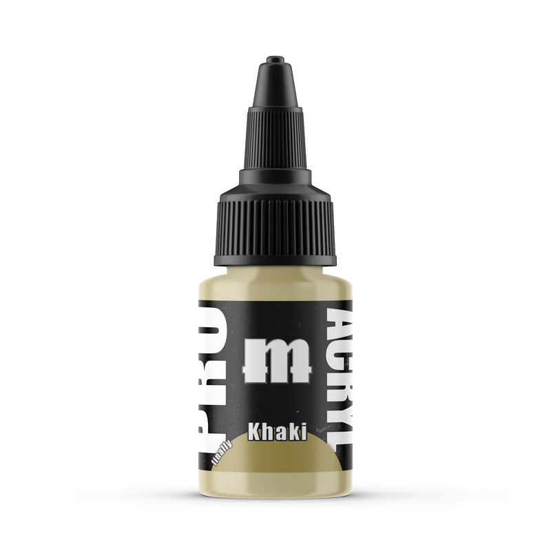 Monument Hobbies 61 Pro Acryl: Khaki Acrylic Paint 22ml Bottle