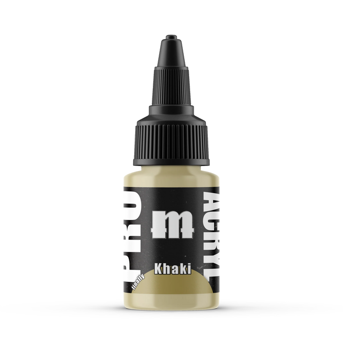 Monument Hobbies 61 Pro Acryl: Khaki Acrylic Paint 22ml Bottle