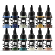Monument Hobbies 6446 Pro Acryl: SET-BASE Acrylic Paint Set (24 Colors) 22ml Bottles