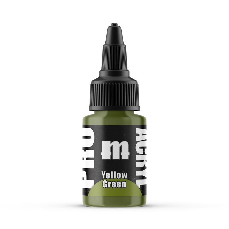 Monument Hobbies 65 Pro Acryl: Yellow Green Acrylic Paint 22ml Bottle