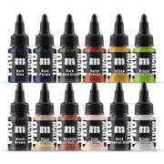 Monument Hobbies 6522 Pro Acryl: SET#1 Expansion Acrylic Paint Set (12 Colors) 22ml Bottles