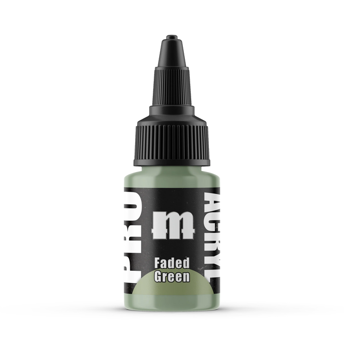 Monument Hobbies 66 Pro Acryl: Faded Green Acrylic Paint 22ml Bottle