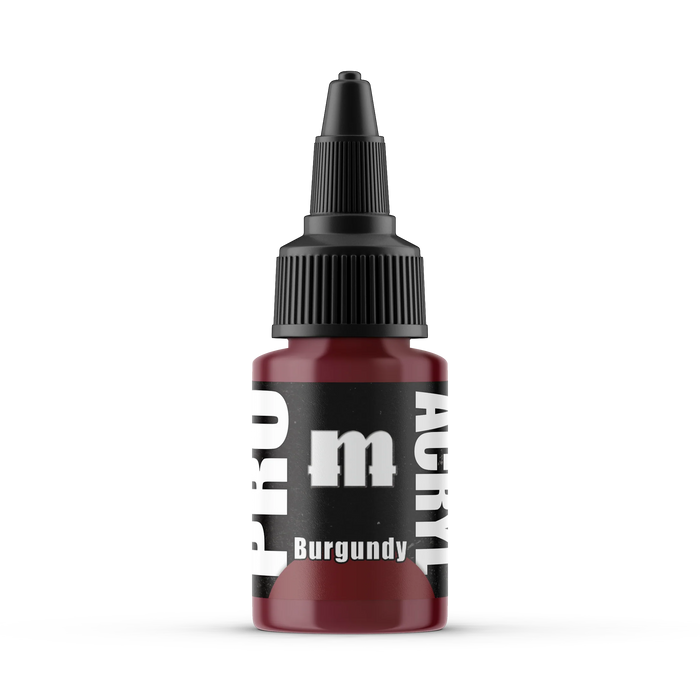 Monument Hobbies 69 Pro Acryl: Burgundy Acrylic Paint 22ml Bottle